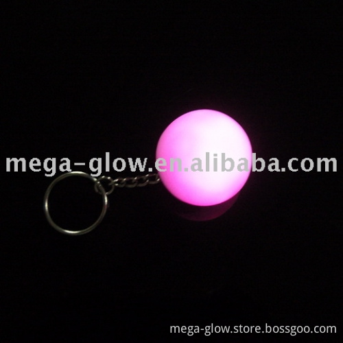 LED mood beam ball with multi color changing light key chain, LED Mood light Key chain